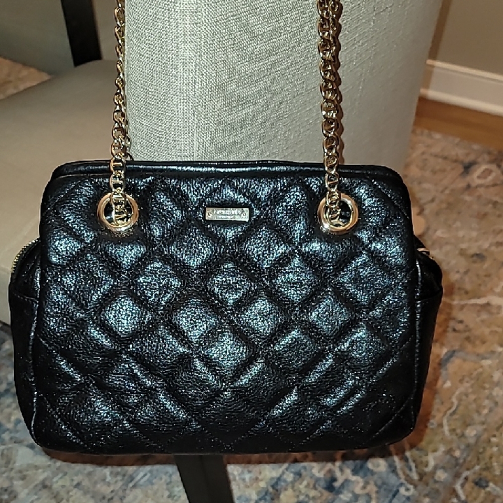 Kate Spade Black Quilted Shoulder Bag